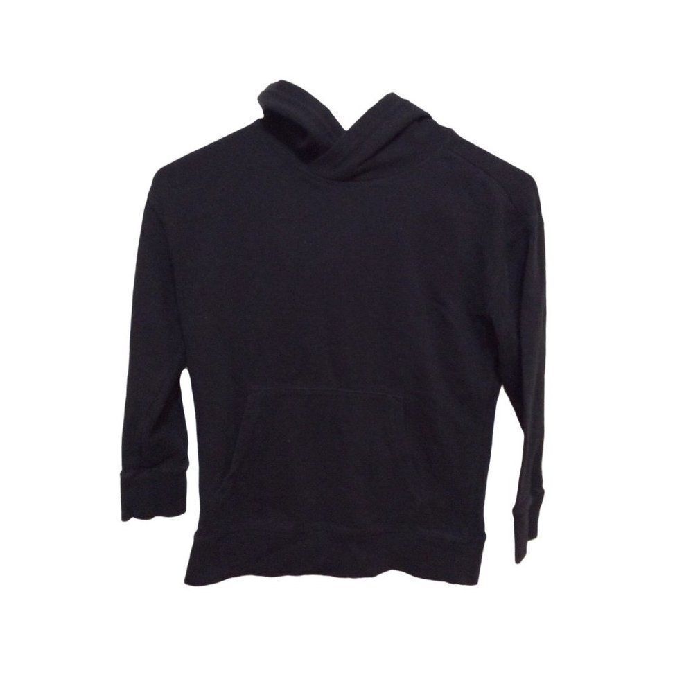 OLD Navy Hooded Pullover  Medium (8) Black Cotton/Polyester skuI